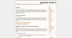 Desktop Screenshot of gudnimar.annall.is