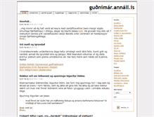 Tablet Screenshot of gudnimar.annall.is