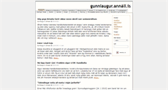 Desktop Screenshot of gunnlaugur.annall.is