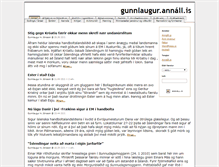 Tablet Screenshot of gunnlaugur.annall.is