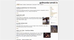 Desktop Screenshot of gudmundur.annall.is