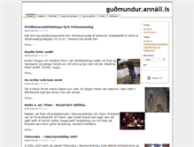 Tablet Screenshot of gudmundur.annall.is
