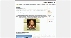 Desktop Screenshot of jakob.annall.is