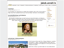 Tablet Screenshot of jakob.annall.is