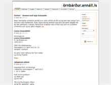Tablet Screenshot of ornbardur.annall.is
