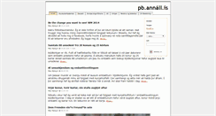 Desktop Screenshot of pb.annall.is