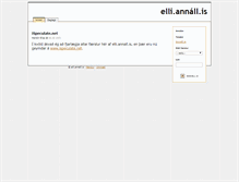 Tablet Screenshot of elli.annall.is