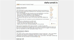 Desktop Screenshot of olafur.annall.is