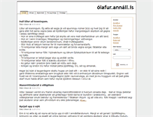 Tablet Screenshot of olafur.annall.is