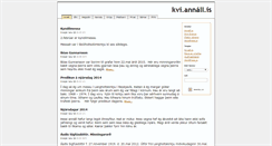 Desktop Screenshot of kvi.annall.is