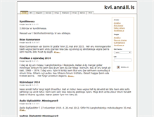 Tablet Screenshot of kvi.annall.is
