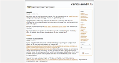 Desktop Screenshot of carlos.annall.is