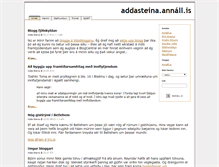 Tablet Screenshot of addasteina.annall.is